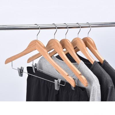 Custom amazon best selling adult baby size adjustable clips trouser coat hanger